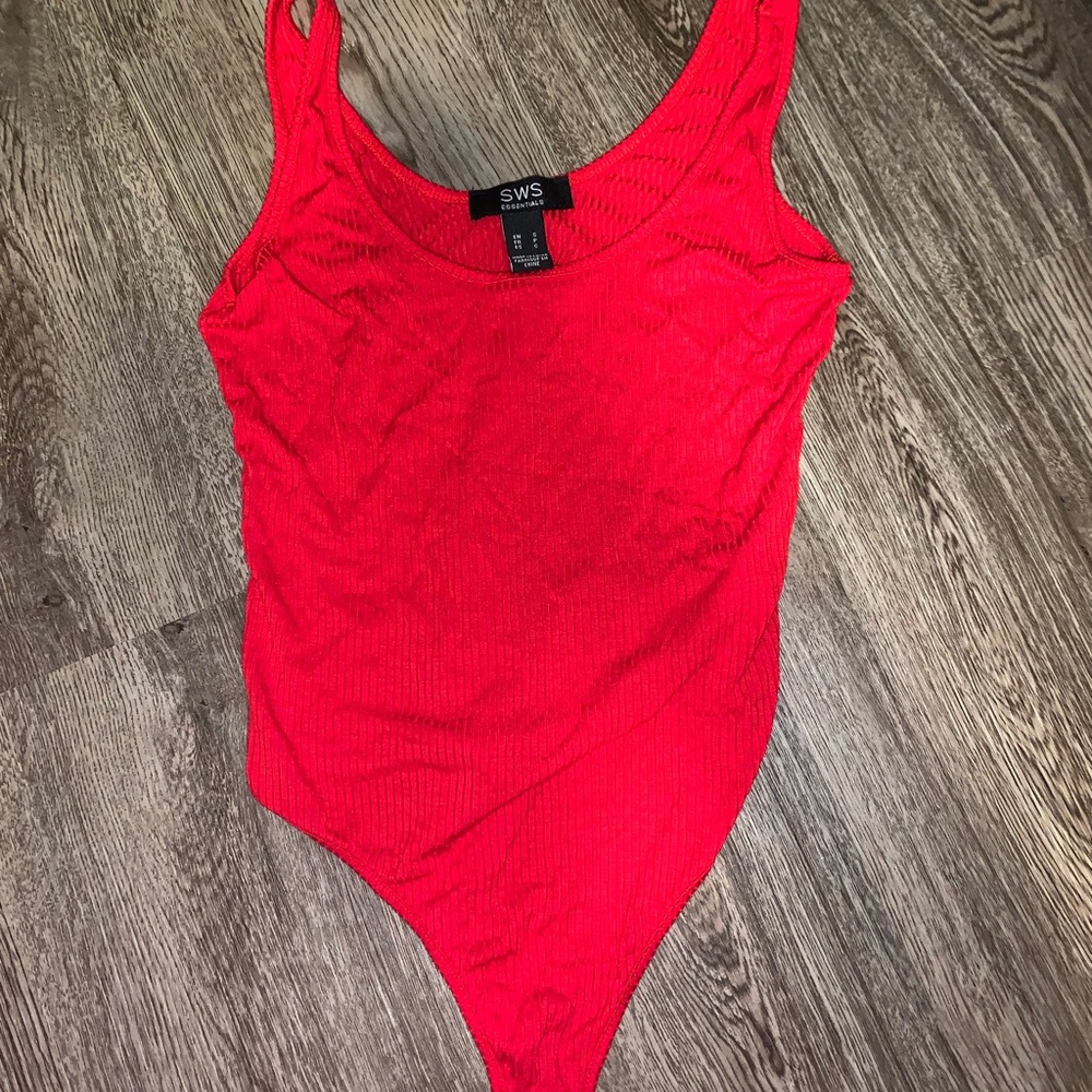 SWS red bodysuit